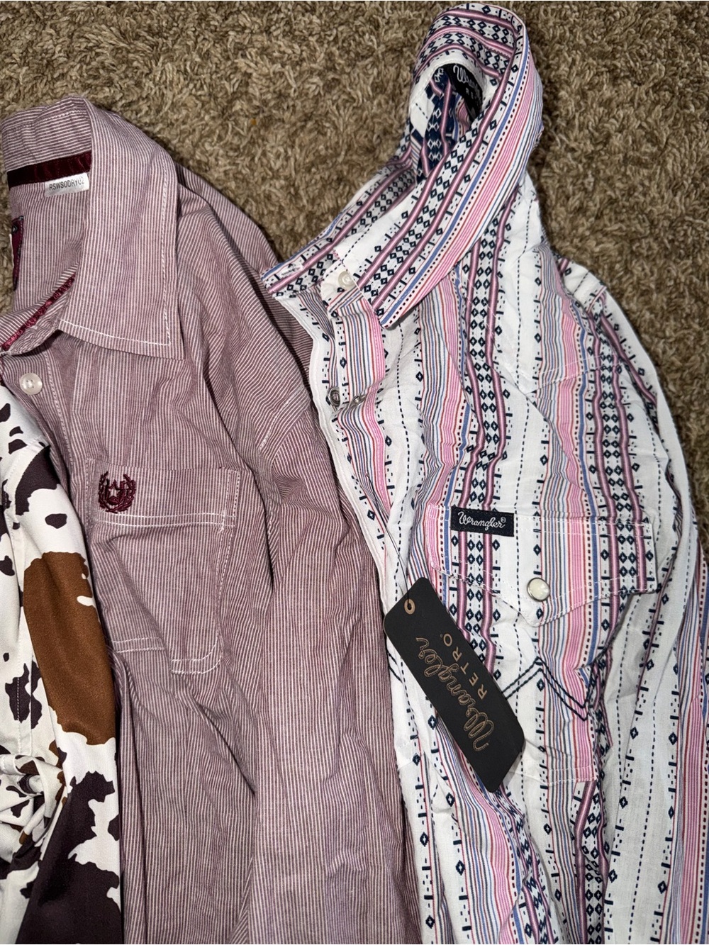 6 Women’s Large button up western shirts - Picture 4 of 5